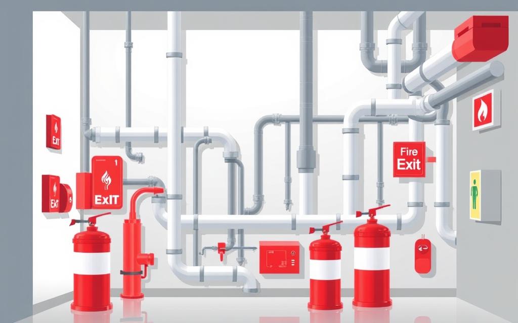 fire safety regulations for plumbing installations